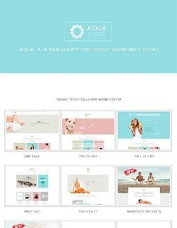  Aqua – Spa and Beauty v1.2.0 - template for Wordpress from Themeforest No. 11936164 