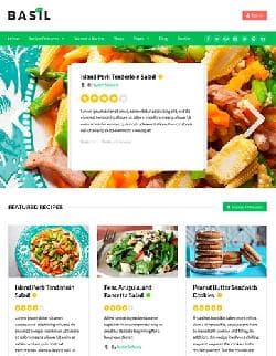  Basil Recipes v1.5.0 - template for Wordpress from Themeforest No. 900967 