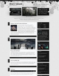  Black Sakura v1.2 - Wordpress template from Themeforest No. 237798 