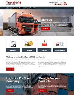 Hot Transport v2.6.0 - a premium a template for the website of road haulage