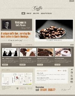 GK Coffe v2.15 - a template of the website of cafe for Joomla