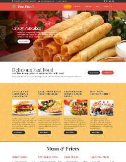 Hot Fast Food v2.6.0 - a premium a template for the website of fast food restaurant