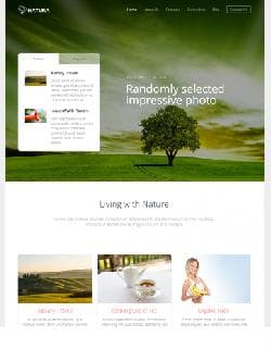 Hot Natura v2.6.0 - a premium a template for the website about the nature