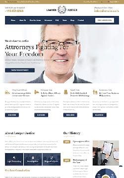TZ Lawyer Justice v1.1 - a premium a template for the legal website