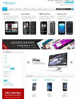 Shaper eShopper v1.0 - шаблон интернет магазина для Joomla