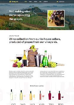Hot Vineyard v2.7.9 - a premium a template for the websites of producers of wine