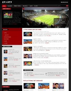 Shaper Sports v1.5 - a template of sports portal for Joomla