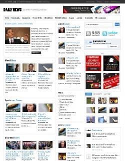 Shaper News v1.0 - a template of the news portal for Joomla