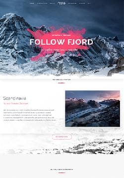 YOO Fjord Website v1.10.8 - премиум шаблон для туристического сайта