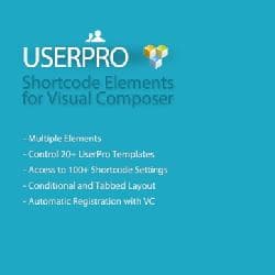  UserPro Shortcode Elements v1.1.2 - add-on for Visual Composer 