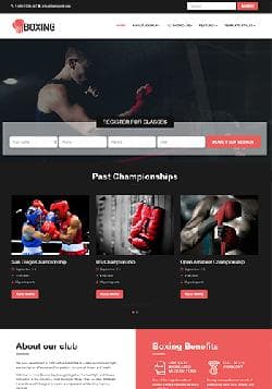 VT Boxing v1.2 - премиум шаблон сайта для спортивного клуба