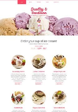 Hot Ice Cream v3.1.0 - премиум шаблон для сайтов производителей мороженного
