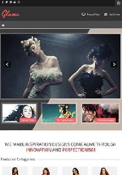  2 JSN Glamo v1.0.1 - premium template for site about fashion 