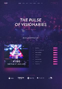 YOO Vibe v1.10.8 - премиум шаблон музыкального сайта