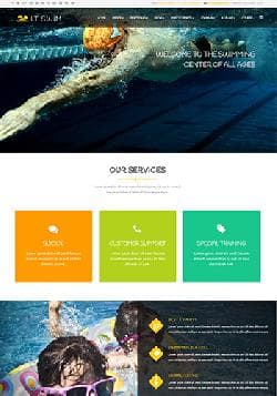 LT Swim v1.0 - a premium a website template on swimming