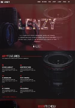 JXTC Lenzy v1.1.0 - a premium a template of the website of the photographer