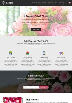 Hot Flowers v2.7.9 - a premium a template for flower shop