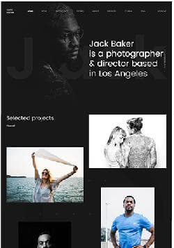 YOO Jack Baker v1.10.8 - премиум шаблон для сайта фотографа