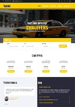 VT Taxi v1.2 - premium website template transport services 