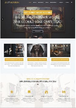 LT Museum v1.0 - a premium a template of the website of the museum