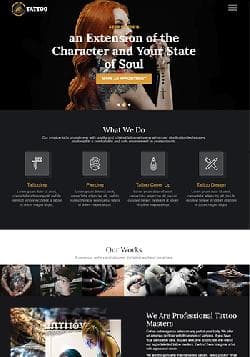 VT Tattoo v1.2 - a premium a template for the website of beauty shop, piercing or a tattoo