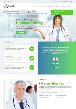  VT Health v1.2 - premium website template medical institutions 