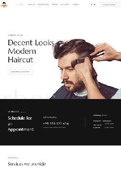  JS Barber v1.0 - premium template beauty salon 