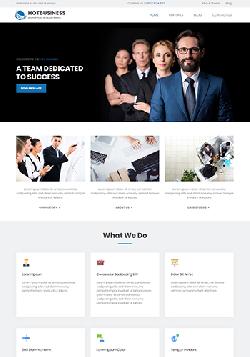  Hot WP Business v1.0 - a WordPress template for a business website 