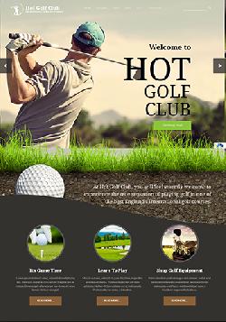  Hot WP Golf v1.0 - шаблон WordPress для сайта о гольфе 