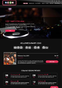  OS Neon v3.9.13 - premium template for night club 