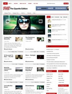 WOO The Gazette v2.10.0 - новостной шаблон для Wordpress