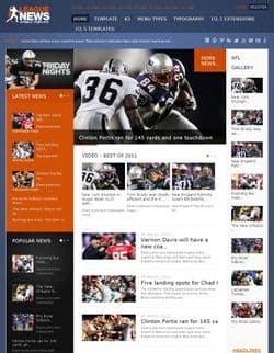 GK League News v3.10.1 - a sports template for Joomla