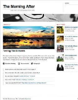 WOO The Morning After v3.4.1 - бесплатный шаблон для Wordpress