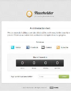 WOO Placeholder v - бесплатный шаблон для Wordpress