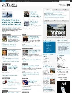 JA Teline v1.4.0 - a website template newspaper online for Joomla