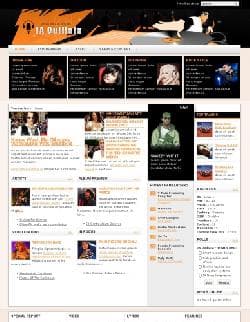 JA Quillaja v1.4.1 - one more musical template for Joomla