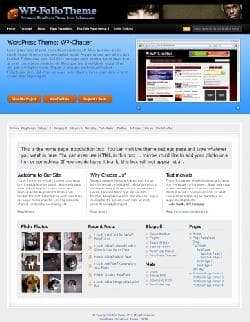 WP-FolioTheme v1.0 - a template for Wordpress
