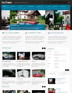 YJ YouTrader v1.0 - a website car template with a search form for Joomla