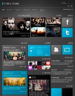  S5 Metro Shows v1.0 template windows 8 style for Joomla 