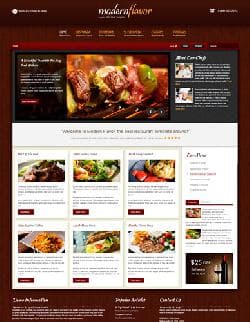 S5 Modern Flavor v1.0 - a blog template about food for joomla