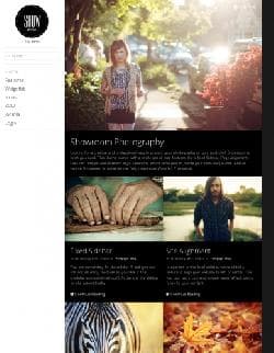 YOO Showroom v1.0.10 WARP 6.4.7 - a fashionable template of the blog of the photographer for Joomla