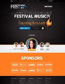 GK Fest v3.14.2 - a template of the website of a festival (Joomla)