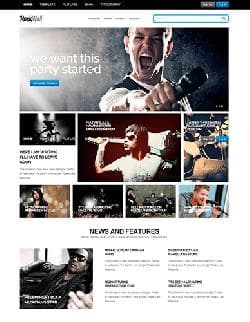 GK RockWall v3.21.3 - a template of the musical portal for Joomla
