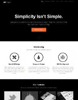  JA Onepage v1.1.8 - black and white business template for Joomla 