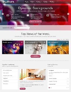  RT Lumiere v1.10 - template with animated background for Joomla 