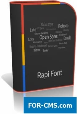 Rapi Font - change of font on the website Joomla