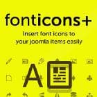 Fonticons Plus v1.0.2 - convenient work with icons in content