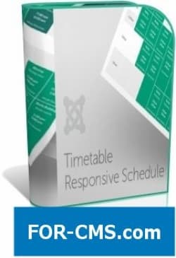 Timetable Responsive Schedule для Joomla