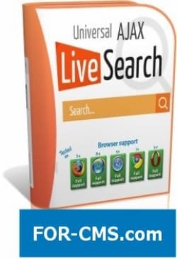 Universal AJAX Live Search v5.4.3 - поиск